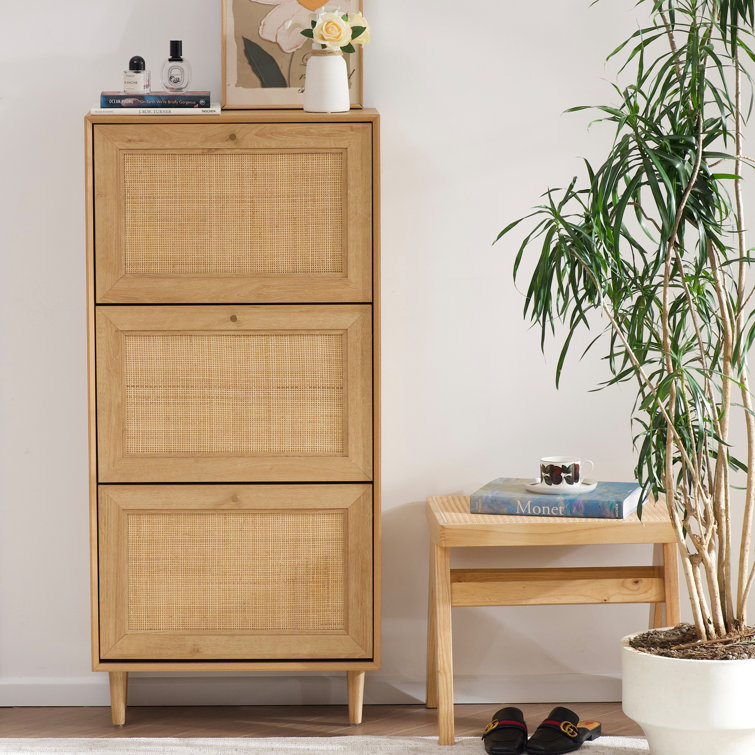 Solid wood shoe online storage cabinet